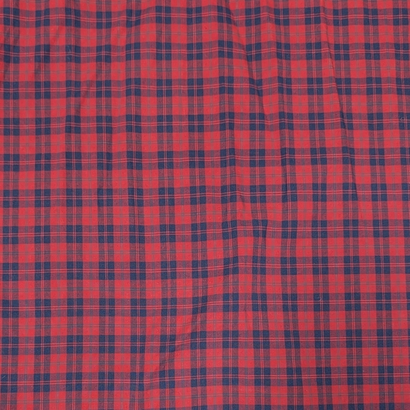 GAP Men's Red and Navy Standard Fit Stretch Plaid Shirt Size XL - Picture 6 of 6